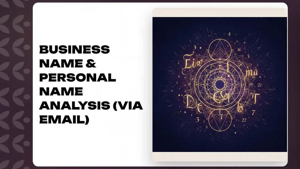 Business Name &amp; Personal Name Analysis (via email) by@Outfy