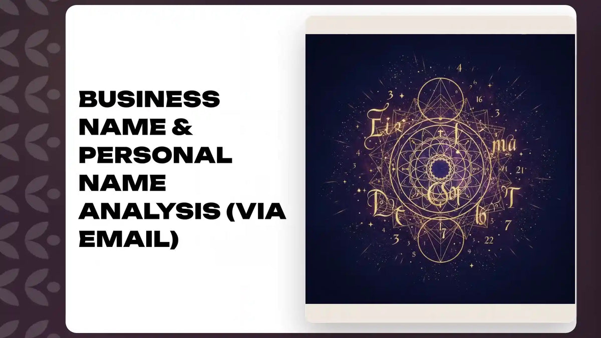 Business Name &amp; Personal Name Analysis (via email) by@Outfy